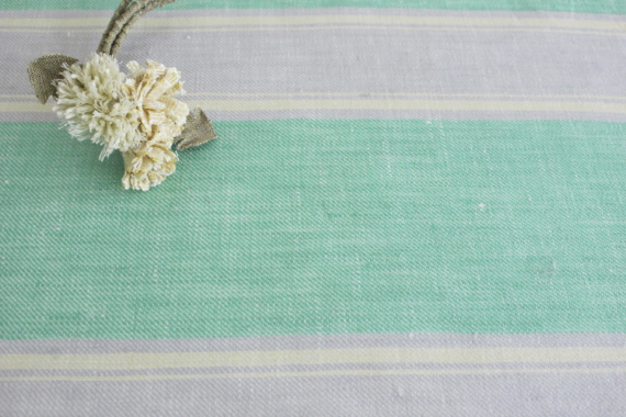 Linen twill border stripe リネン ツイル ボーダー